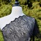 1 Yard Black Silk Chantilly French Lace Trim with Lashes Ideal For Garments